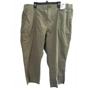 Sonoma 2X Green Midrise Capri Pqnt